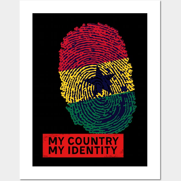 Ghana Country Flag Identity Wall Art by RetroColors